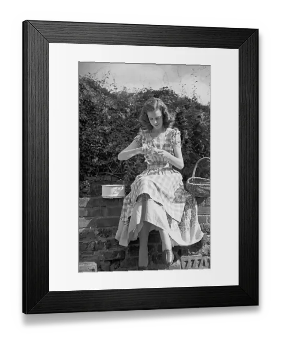 Framed Print : Peeling Vegetables Framed Print : Peeling Vegetables