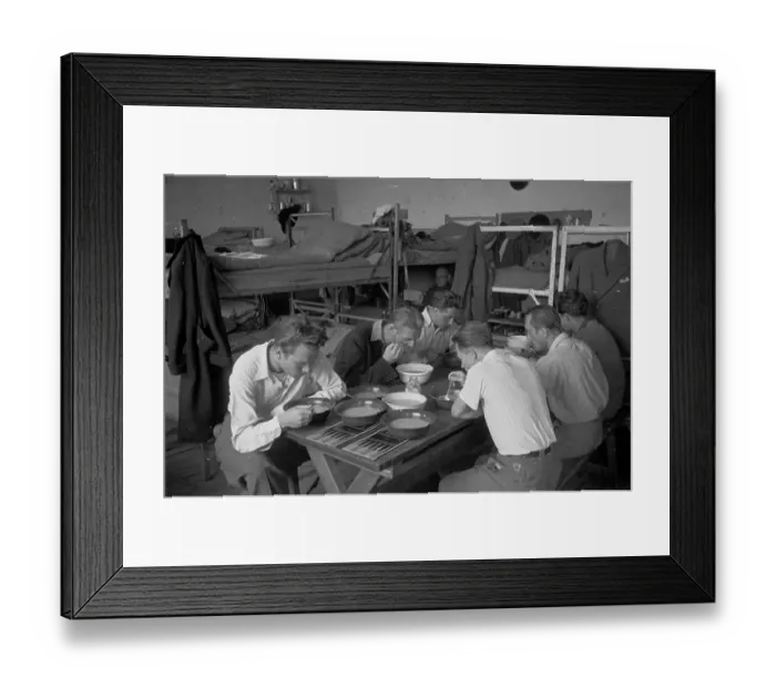 Framed Print : Refugee Dinner Framed Print : Refugee Dinner
