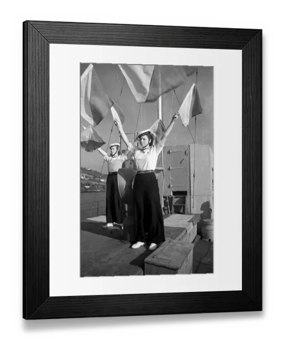 Framed Print : Girl Guide Signals Framed Print : Girl Guide Signals