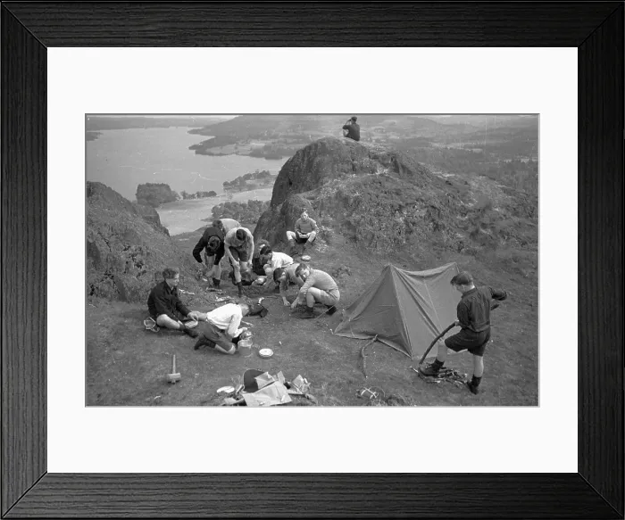 Framed Print : Lakeview Camp