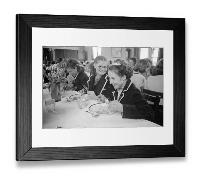 Framed Print : School Lunch