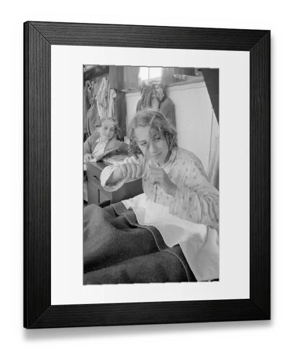 Framed Print : Overnight Curlers