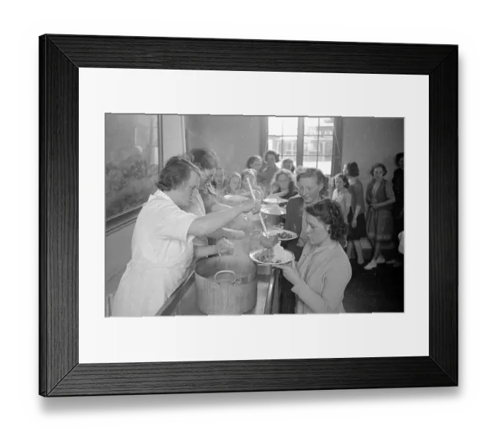 Framed Print : School Dinners Framed Print : School Dinners