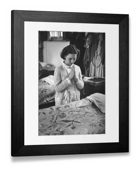 Framed Print : Young Prayer Framed Print : Young Prayer