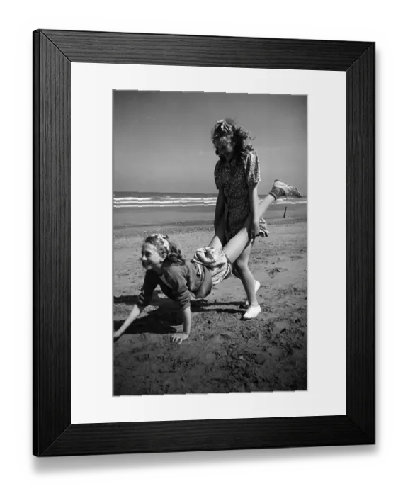 Framed Print : Seaside Games Framed Print : Seaside Games