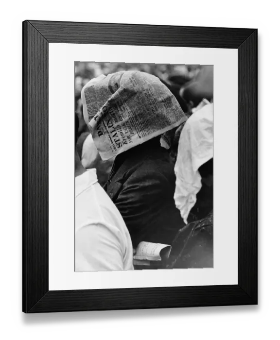 Framed Print : Olympic Rain Hat Framed Print : Olympic Rain Hat