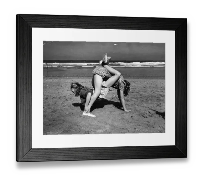 Framed Print : Seaside Games Framed Print : Seaside Games