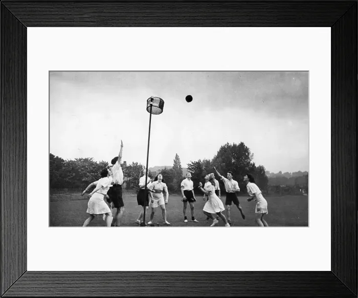 Framed Print : Korf-Ball Game Framed Print : Korf-Ball Game