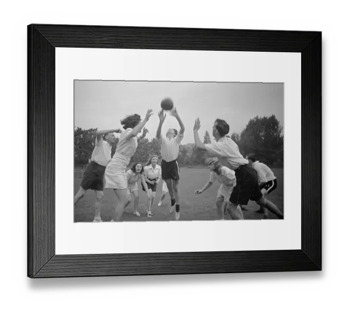 Framed Print : Korf-Ball Tackle Framed Print : Korf-Ball Tackle