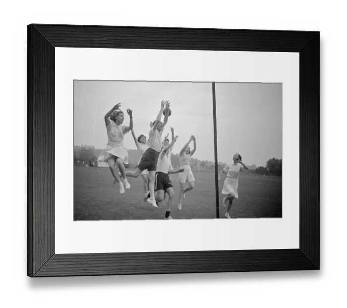 Framed Print : Korf-Ball Practice Framed Print : Korf-Ball Practice