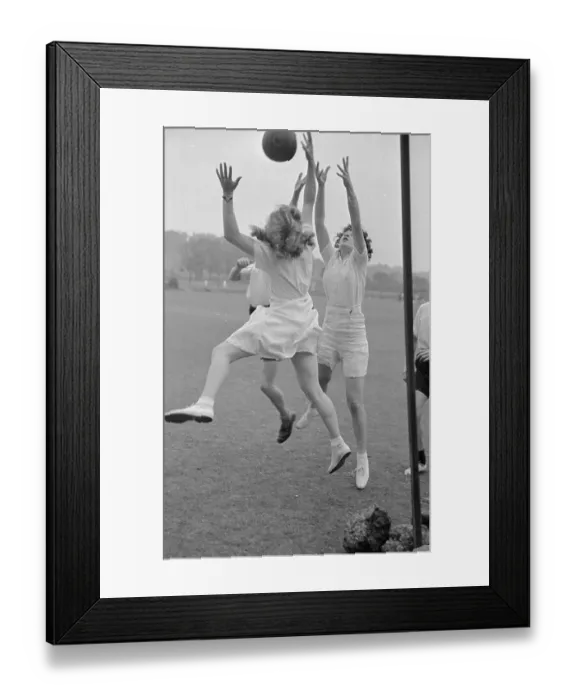 Framed Print : Korf-Ball Game Framed Print : Korf-Ball Game