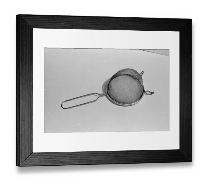 Framed Print : Tea Strainer Framed Print : Tea Strainer