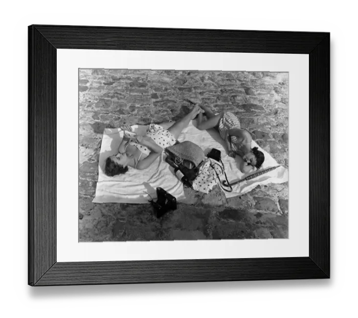Framed Print : Sunbathers Framed Print : Sunbathers