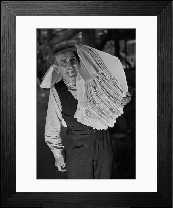 Framed Print : Linen Sacks Framed Print : Linen Sacks
