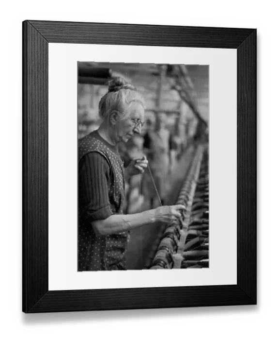 Framed Print : Linen Worker Framed Print : Linen Worker