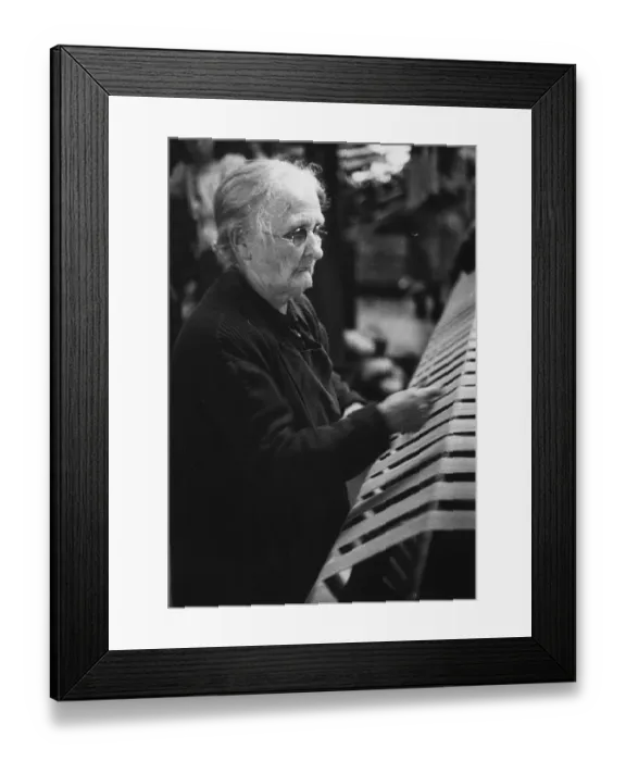 Framed Print : Elderly Reeler Framed Print : Elderly Reeler