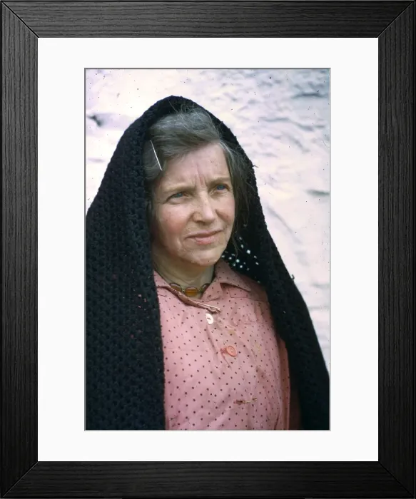 Framed Print : Embroidering Linen Framed Print : Embroidering Linen
