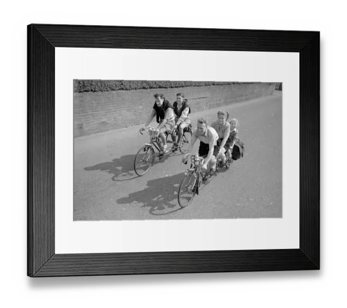 Framed Print : Tandem Cyclists Framed Print : Tandem Cyclists