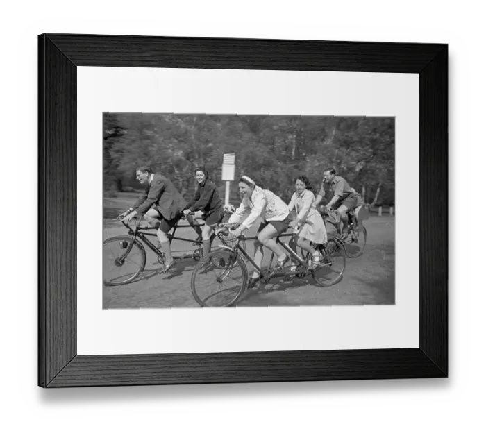 Framed Print : Club Cyclists Framed Print : Club Cyclists