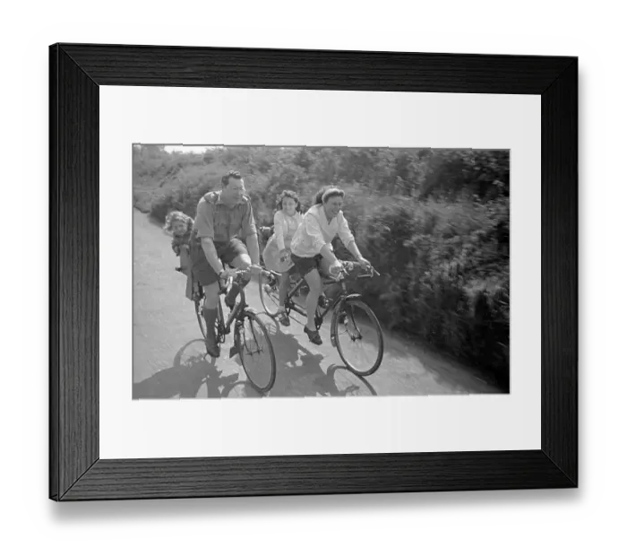 Framed Print : Cycle Club Family Framed Print : Cycle Club Family