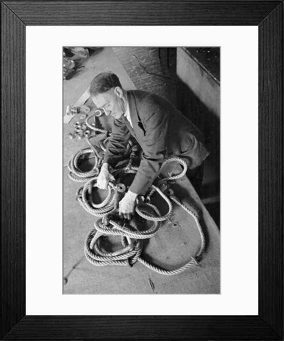 Framed Print : Making Rope Framed Print : Making Rope