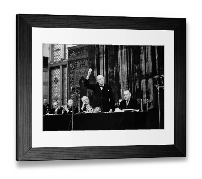 Framed Print : Churchill On Europe Framed Print : Churchill On Europe