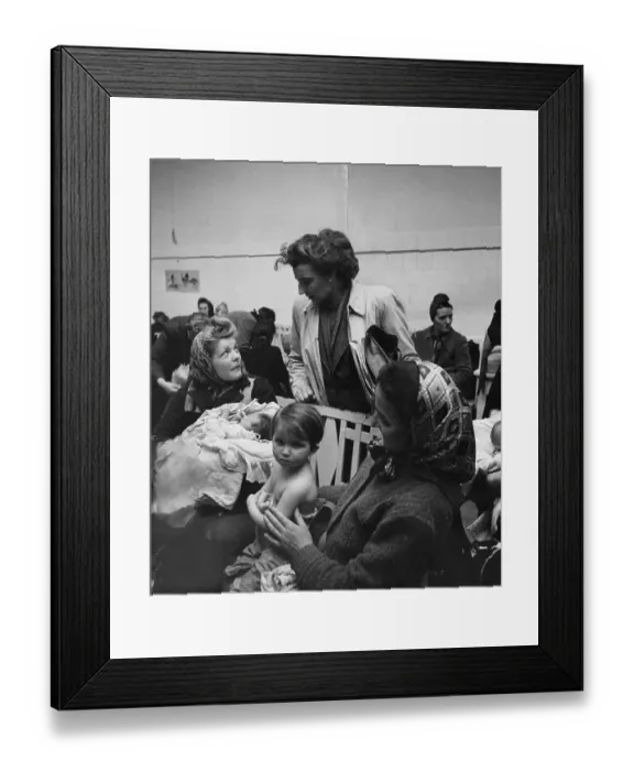 Framed Print : Baby Clinic Worker Framed Print : Baby Clinic Worker