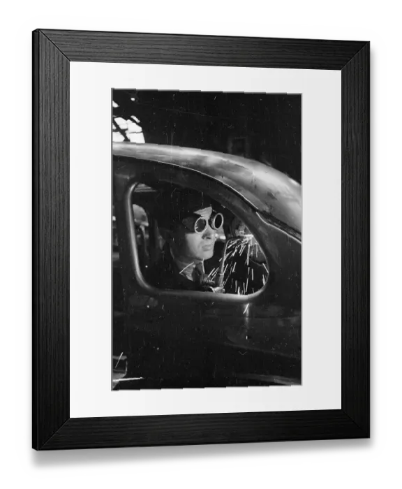 Framed Print : Car Welder Framed Print : Car Welder