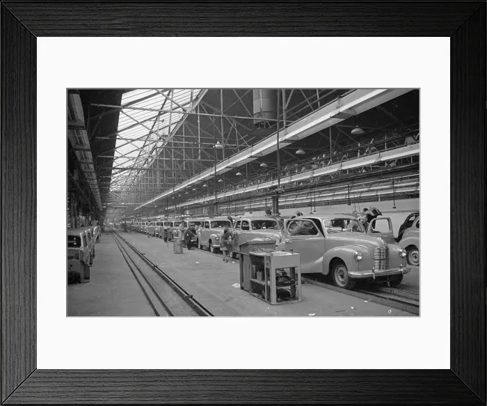 Framed Print : Car Assembly Line Framed Print : Car Assembly Line