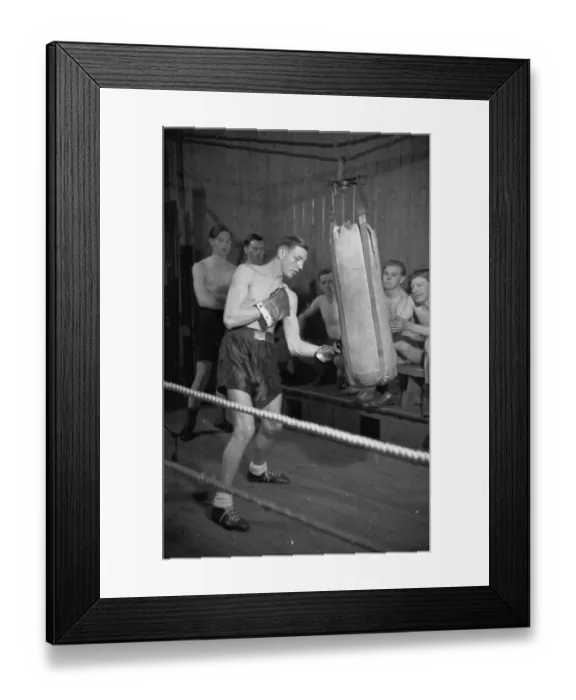 Framed Print : Punching A Punch Bag Framed Print : Punching A Punch Bag