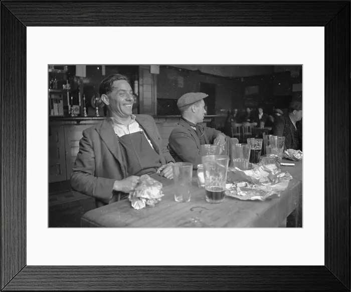 Framed Print : Dockers In The Pub Framed Print : Dockers In The Pub