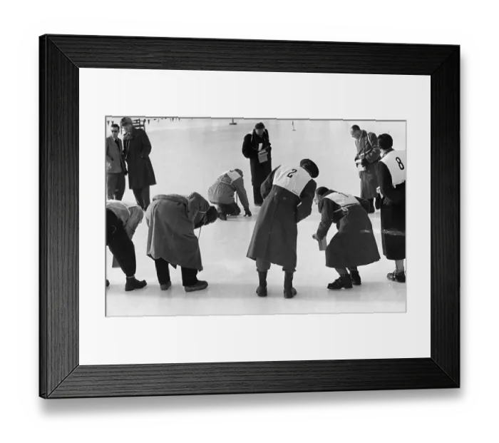 Framed Print : Ice Skaking Officials Framed Print : Ice Skaking Officials