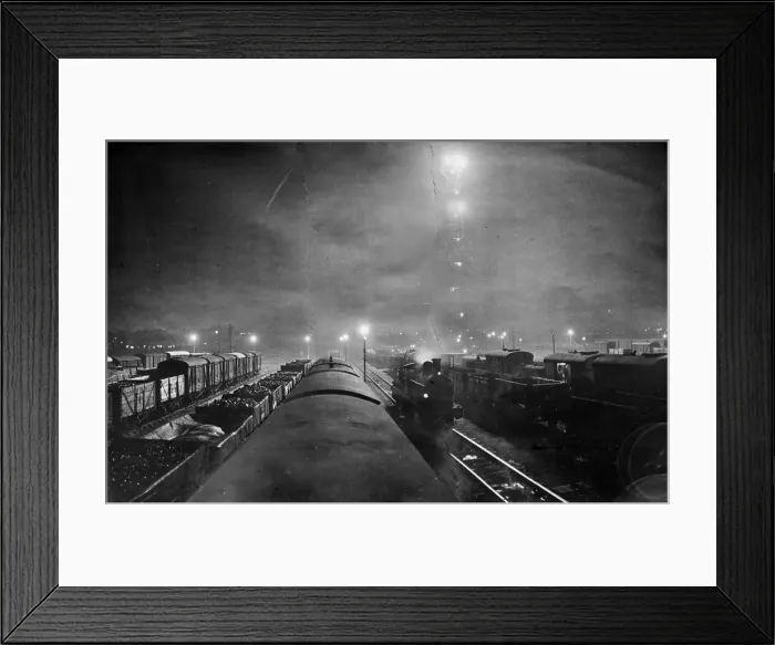 Framed Print : Moonlight Trains Framed Print : Moonlight Trains