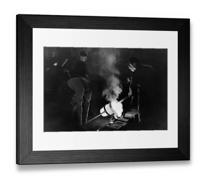 Framed Print : Making Castings Framed Print : Making Castings