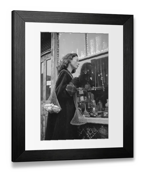 Framed Print : Siobhan Shopping Framed Print : Siobhan Shopping