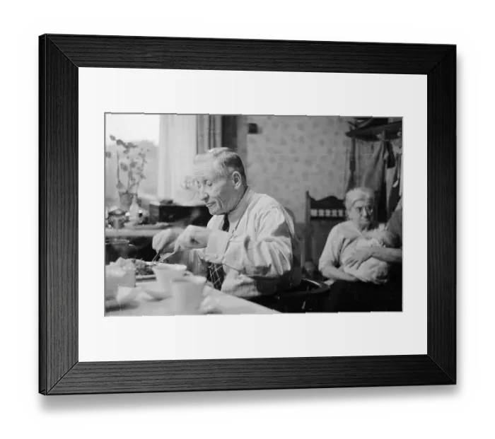 Framed Print : Lodger. 17th January 1948: Teadai Balciunas, a Lithuanian miner Framed Print : Lodger. 17th January 1948: Teadai Balciunas, a Lithuanian miner