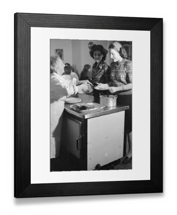 Framed Print : Serving Dinner Framed Print : Serving Dinner