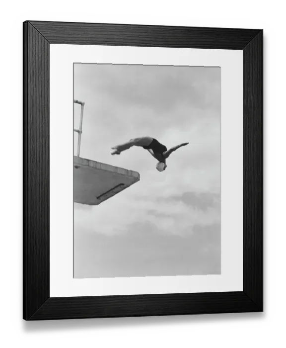 Framed Print : Kay Cuthbert in Action Framed Print : Kay Cuthbert in Action