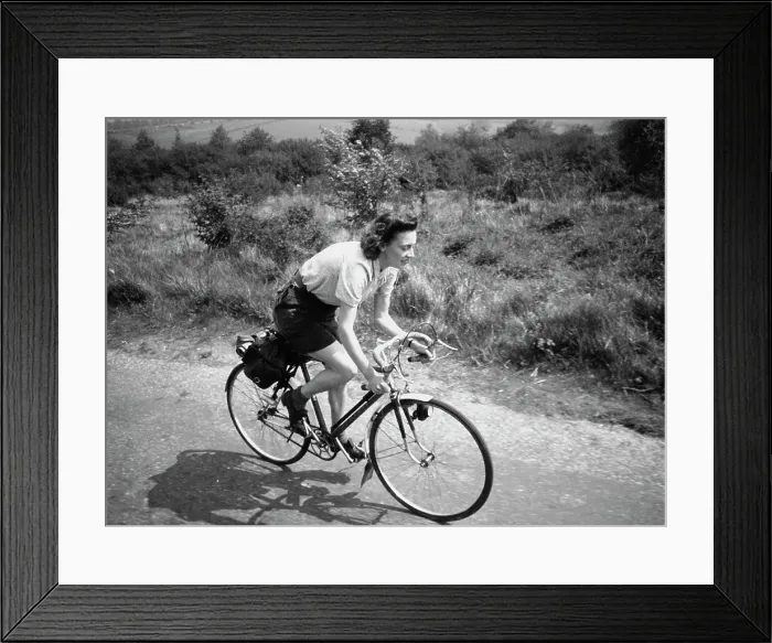 Framed Print : Rural Cyclist Framed Print : Rural Cyclist