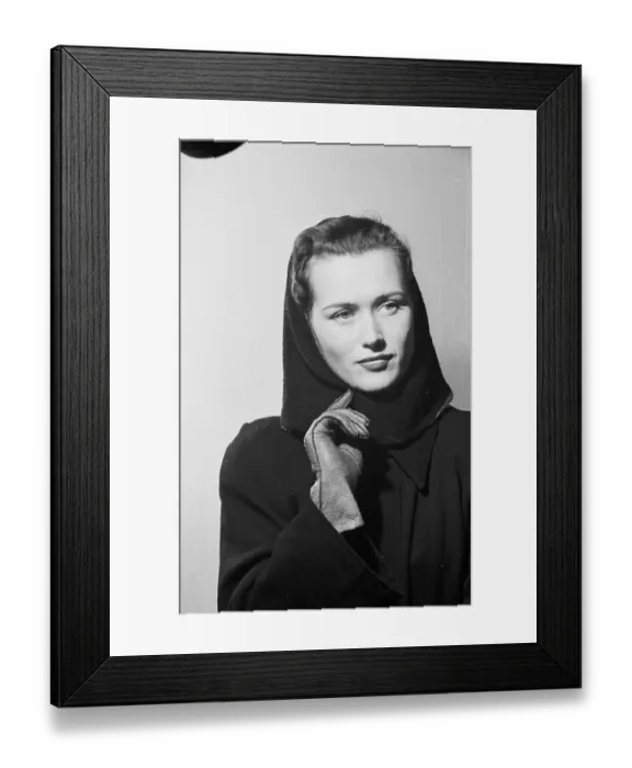 Framed Print : Hooded Lady Framed Print : Hooded Lady