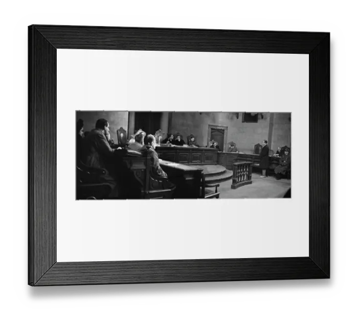 Framed Print : Post War Treason Trial In Vienna