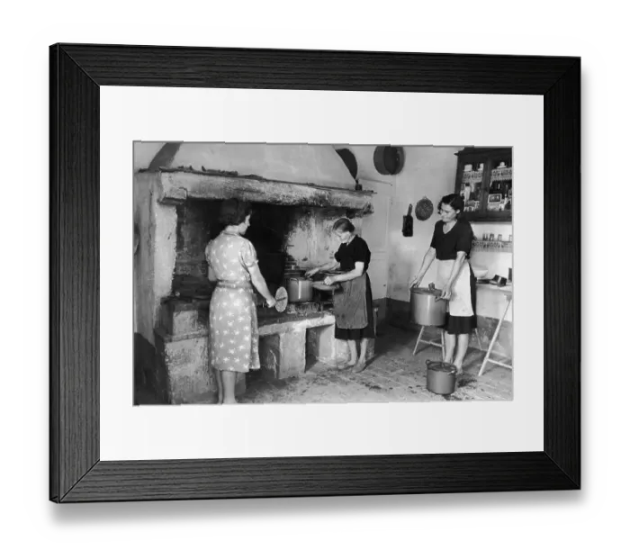 Framed Print : Communal Meal