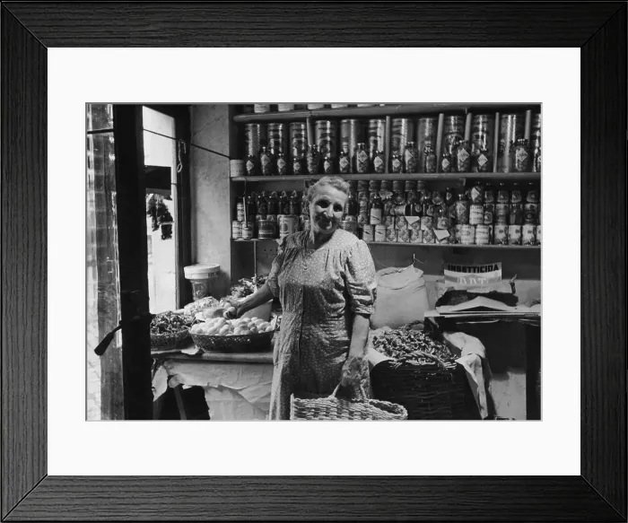 Framed Print : Elderly Customer Framed Print : Elderly Customer