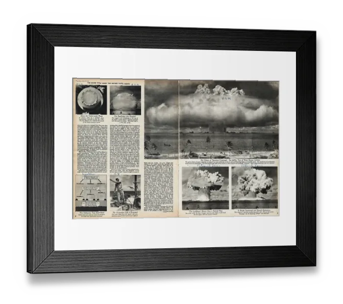 Framed Print : Operation Crossroads