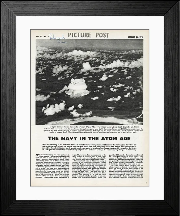 Framed Print : Operation Crossroads