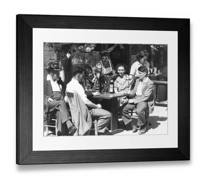 Framed Print : Cafe In Brittany Framed Print : Cafe In Brittany