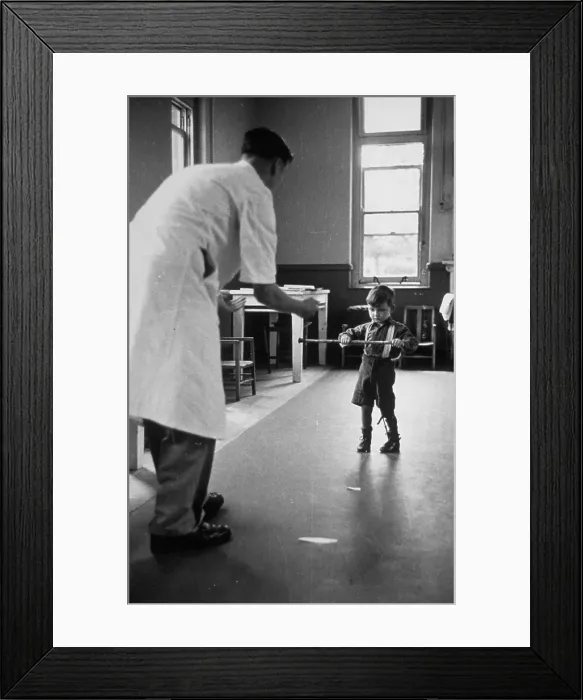Framed Print : Infantile Paralysis Framed Print : Infantile Paralysis