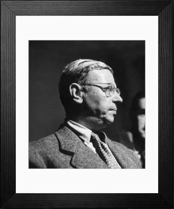Framed Print : Sartre. 2nd August 1947: French philosopher and writer, Jean Paul Sartre (1905 - 1980) Framed Print : Sartre. 2nd August 1947: French philosopher and writer, Jean Paul Sartre (1905 - 1980)