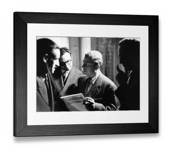 Framed Print : Jean-Paul Sartre Framed Print : Jean-Paul Sartre