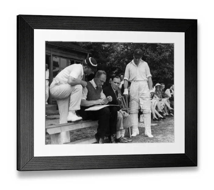 Framed Print : Local Cricketers